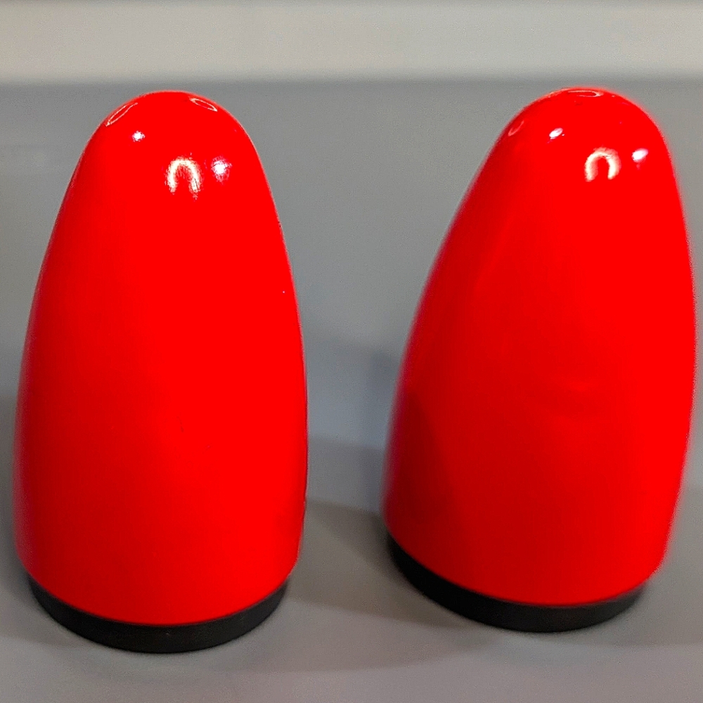 Melaware Melmex melamine vintage MCM‎ torpedo red salt & pepper set